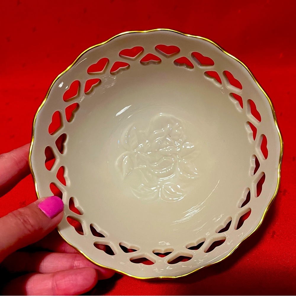 Lenox Collectible , Centennial heart bowl, vintage, porcelain